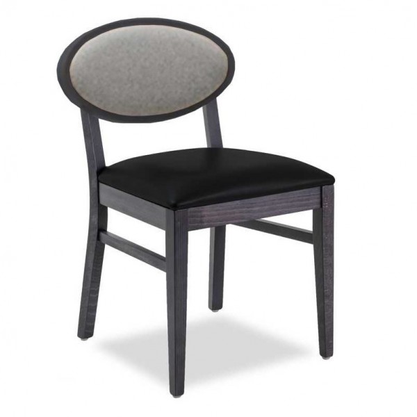 Shasta II Beechwood Contemporary Modern Commercial Hospitality Restaurant Indoor Custom Fully Upholstered Dining Side Chair